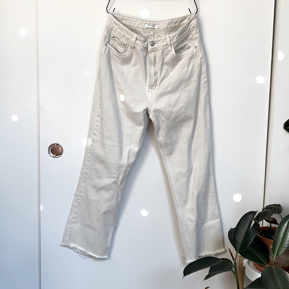 Dissh AVERY BONE DENIM CULOTTE JEAN - 8 / BONE